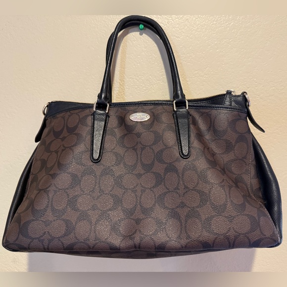 Coach Morgan Signature Satchel Handbag - Picture 1 of 13